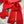 LP Hat Scarf Gloves Set Red Knit Fur 475085