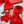 LP Hat Scarf Gloves Set Red Knit Fur 475085
