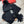 LP Hat Scarf Gloves Set Black Knit Fur 475082