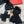 LP Hat Scarf Gloves Set Black Knit Fur 475082