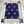 HM Avalon Throw Blanket Marine White Wool Cashmere