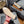 ballet flat gold white tweed black calfskin