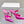 Manolo Mules Crystal Dark Pink Silk Satin 219382