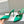 Manolo Mules Diamond Buckle Green Silk Satin 218813