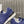 Miu Balance 574 Sneaker Blue Fabric