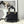 medium lady 24 black patent calfskin