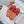 0ran Sandal Orange/Red Suede