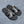 HM IZMIR SANDAL BLACK CALFSKIN WITH PATTERNS