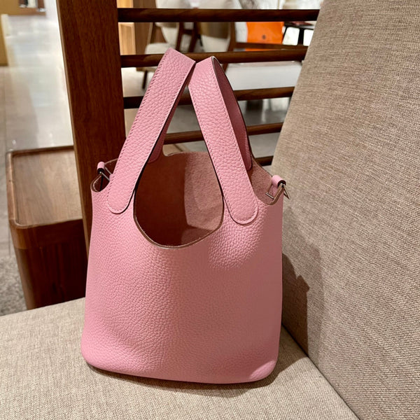 picotin lock 18 pink togo shw
