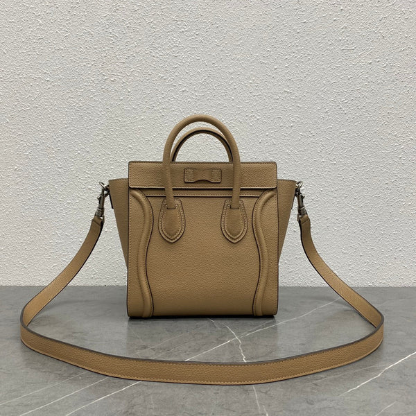 Celine Luggage Nano Bag 20cm Brown Cowhide