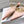 Manolo Flats Mules Diamond Buckle Pink Nude Silk Satin 327488