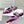 Manolo Flats Mules Crystal Purple Silk Satin 327473