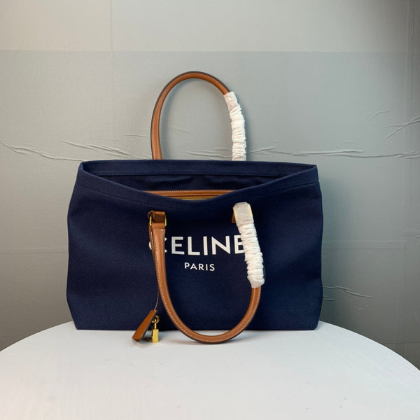 CL Cabas Tote 44cm Navy Blue Canvas 142095