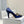 Manolo Diamond Buckle Pumps 10cm Navy Blue Silk 327497