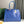 HARDY PM BAG 40 IN SKY BLUE GOYARDINE CANVAS AND TAURILLON LEATHER TRIM