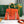SAÏGON PM BAG 28 IN RED ORANGE GOYARDINE CANVAS AND CALFSKIN