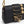FENDI FENDACE BROOCH MINI 20 BAGUETTE BAG IN BLACK CALFSKIN