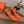 SLINGBACK SANDAL ETERNITE 75 ORANGE LAMBSKIN