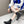 LACE-UP ANKLE BOOTS IN BLACK DENIM AND SHEEPSKIN LINING