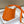 Mini Evelyne 18cm Hot Orange Togo Shw