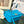 LOE GOYA BAG 18 IN COBALT BLUE SILK CALFSKIN