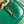 GG JACKIE MINI 19 SHOULDER BAG IN GREEN FOREST CALFSKIN