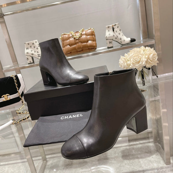 CC 26s Booties 6.5cm Black Sheepskin 966880