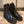 CC Combat Boots 50mm In Black Glossy Calfskin Quilted And Lycra Fabric 940073