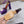 Open Toe Pump With One Stud Diamond Patent Purple Leather 130MM
