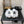 CC 26s Logo Slides White Furry Leather 970162