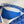 PLUMET POCKET WALLET 20 IN SAPPHIRE BLUE GOYARDINE CANVAS AND LAMBSKIN TRIM