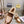 GG Snow Boots Brown Beige Cowhide Wool 576235