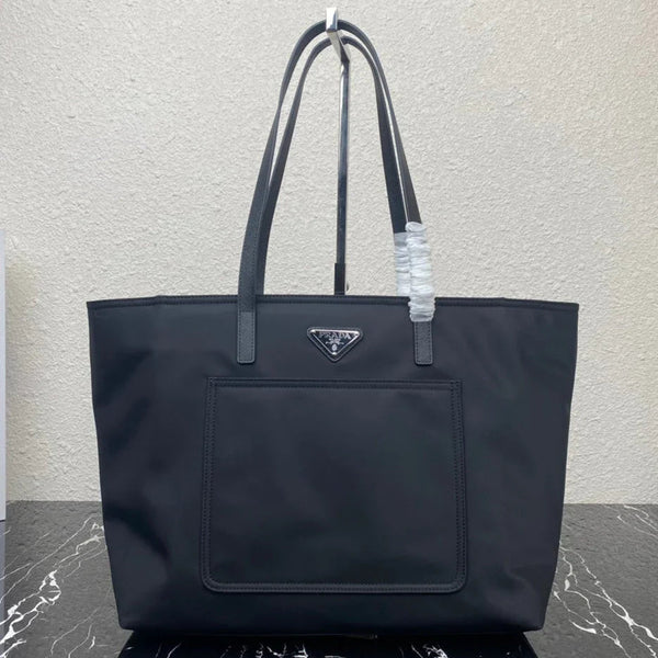 Prad 2026 Tote Bag 35cm Navy Re-Nylon