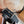 HM JUMBO BELT BUCKLE & REVERSIBLE CIDER ORANGE AND BLACK LEATHER STRAP 38 MM SILVER HARDWARE