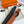 LUCK BELT BUCKLE & REVERSIBLE GINGER ORANGE LEATHER STRAP 38MM BLACK HARDWARE
