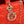 medium lady d-joy 26 red lambskin