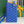 MONTMARTRE GM CASE 18 IN SAPPHIRE BLUE GOYARDINE CANVAS