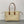 Celine Drawstring Cabas Bag Beige Brown Calfskin Textile