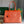 BELLECHASSE BIAUDE PM BAG 36 IN ORANGE GOYARDINE CANVAS AND CALFSKIN TRIM