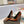 SL SILVANA CROCODILE MOTIF CHAIN PUMPS BROWN CALFSKIN