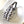 FENDIGRAPHY SMALL 29 IN WHITE MIX BLACK SMOOTH CALFSKIN SILVER HARDWARE