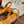 SLINGBACK ETERNITE 75 CARAMEL LAMBSKIN AND CROCODILE LEATHER