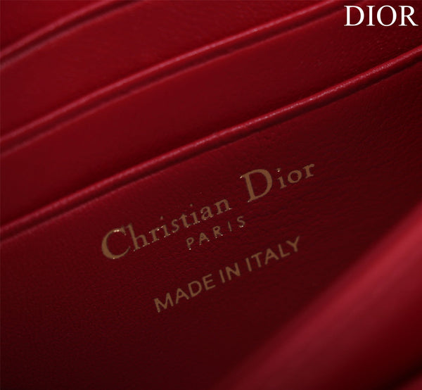 my cd mini 21 red lambskin