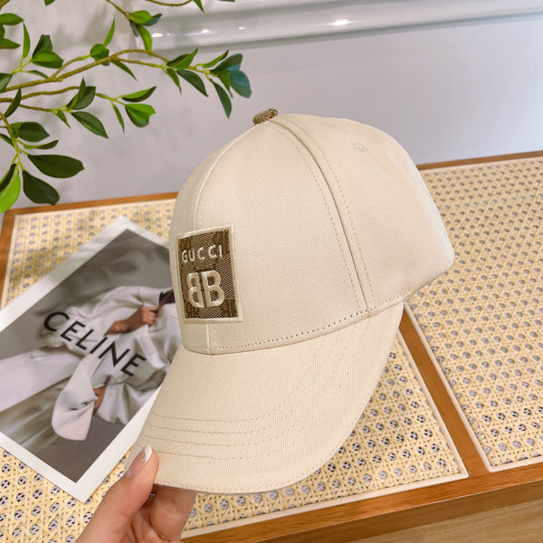 BASEBALL HAT IN BEIGE CREAM JACQUARD FABRIC 219951