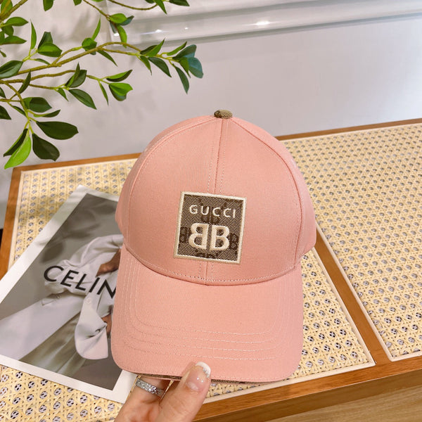 BASEBALL HAT IN PEACHY PINK JACQUARD FABRIC 219953