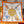Cavalcades Scarf 90 CM In White Orange Colorful Silk Twill 288858