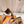 OASIS SANDALS BRIGHT ORANGE LAMBSKIN ATTACH CRYSTAL