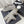 CC 26s Sandals Grey Fabric Bow Embellishment