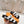 CHYPRE SANDAL BLACK AND WHITE LAMBSKIN