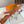 HM ROMAIN 35MM BELT YAM ORANGE LEATHER SILVER HARDWARE